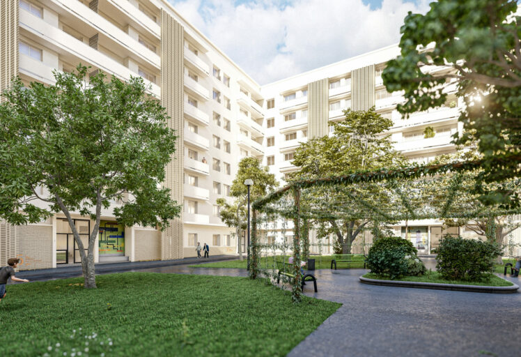 Résidence HOCHE FAIDHERBE - Réhabilitation d’un immeuble de 80 logements et création de 3 logements PMR par AIM Projets