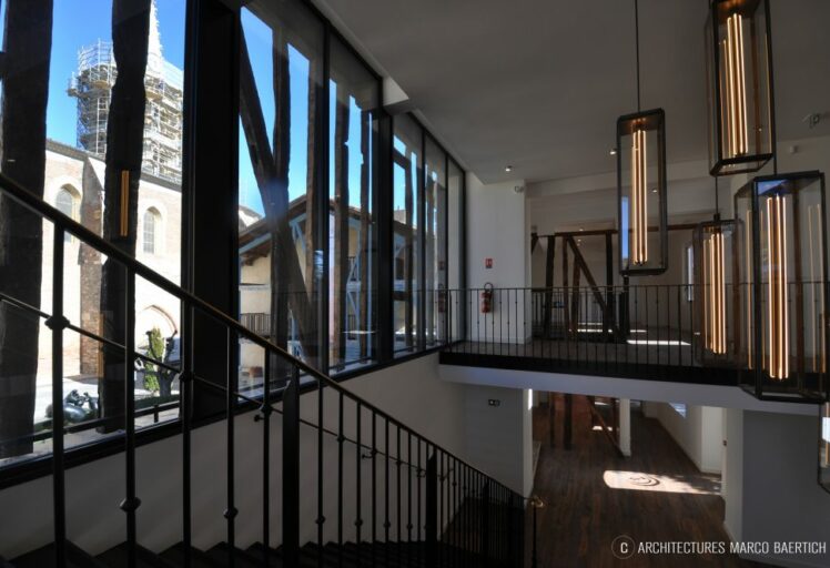 Utilisation de matériaux biosourcés et conservation du bâti ancien au Grand Presbytère.