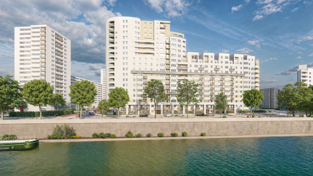 facade immeuble cdc habitat alfortville - AIM projets