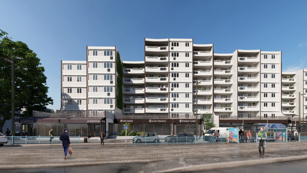 rehabilitation de logements sociaux à bobigny par AIM