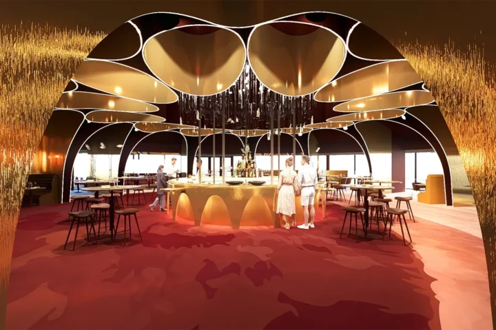Architecture pour le restaurant ma biche sur le toit à toulouse par AIM Projets