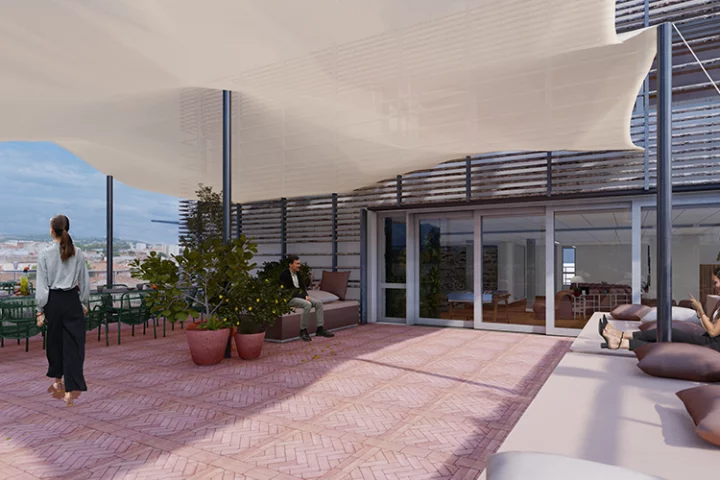 Aménagement bureaux professionnels et terrasses d'entreprise