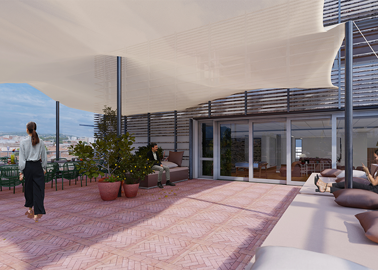 Aménagement bureaux professionnels et terrasses d'entreprise