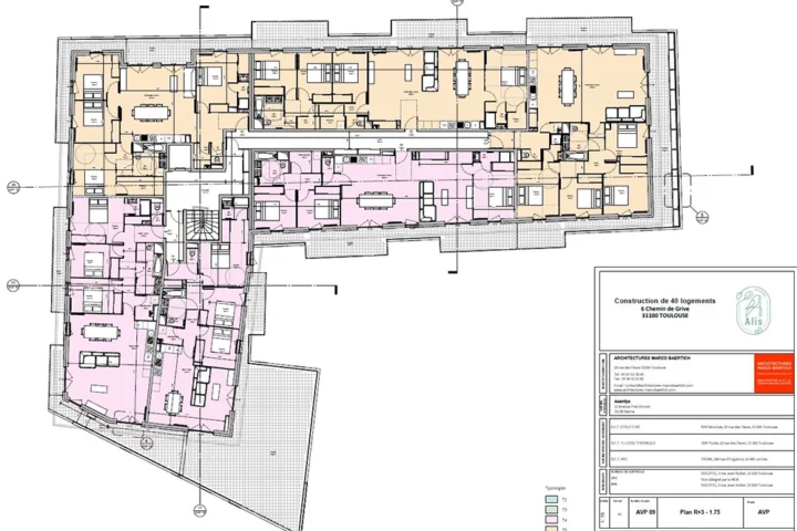 Construction logements collectifs traversants Toulouse L’Union