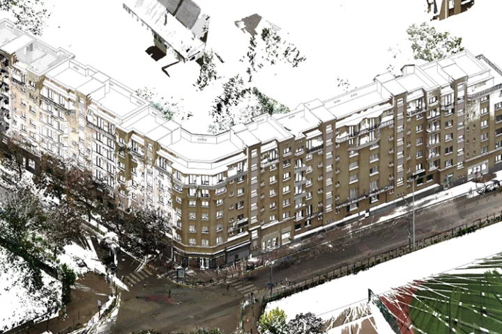 REHABILITATION ENERGETIQUE DE 89 LOGEMENTS COLLECTIFS - relevé 3D