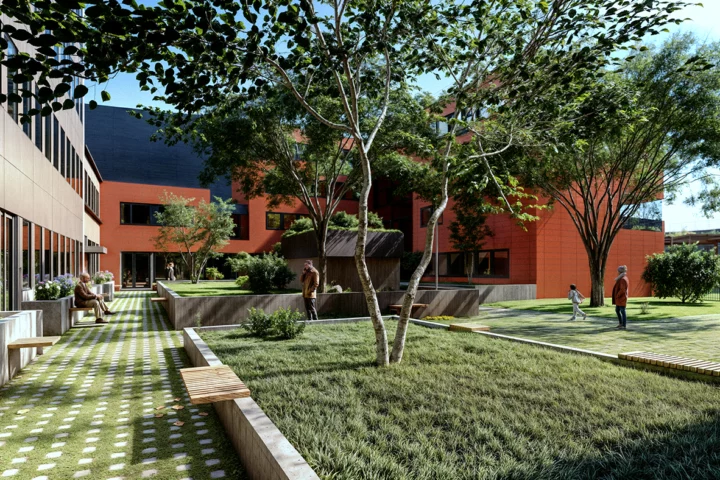 REPRISES STRUCTURELLES, AMENAGEMENTS PAYSAGERS, VRD - PARKING WURTZ (75013) par AIM